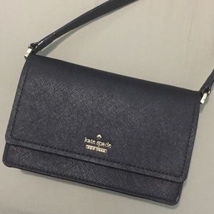 Kate Spade Black Saffiano Leather Crossbody Bag